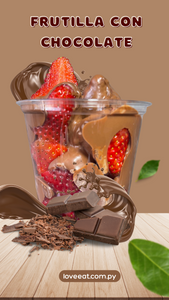 Frutilla con chocolate