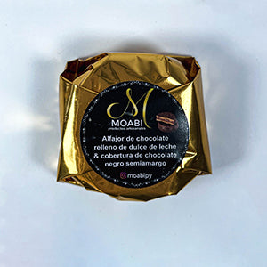 Alfajores de chocolate relleno de Dulce de leche Moabi